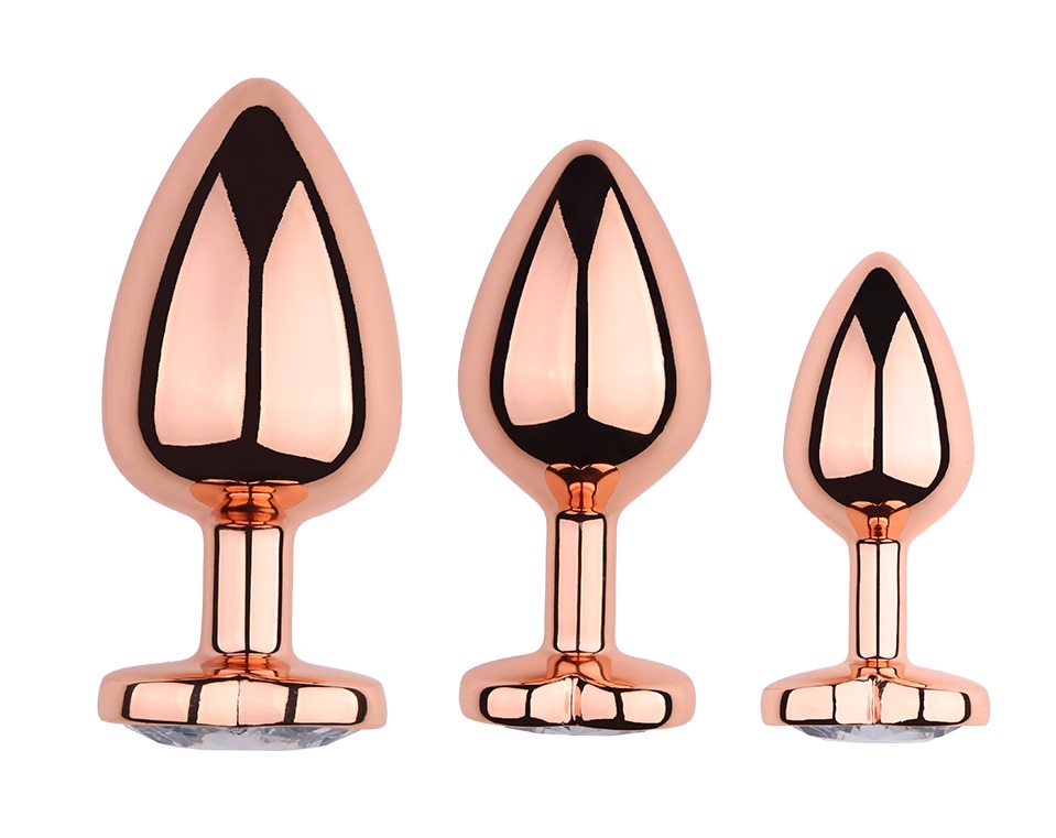 Heart-shaped anal plug with gem
Total length: 93mm
Maximum ... MT - Heart Anal Plug L-size - Rose Gold photo-3