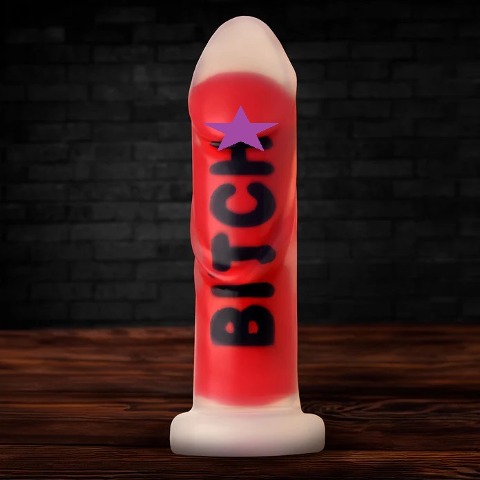 Introducing the must-have addition to your toy collection: t... Master Series - Bitch Dildo - Red photo-2