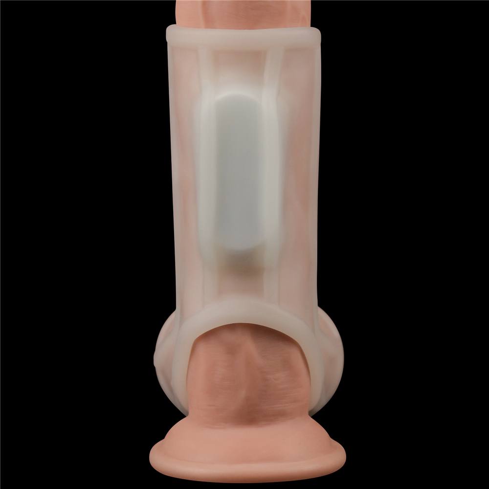 Knights Ring is a great choice for individuals and partners ... Lovetoy - Knights Ridge Vibro Scrotum Ring - White photo-3