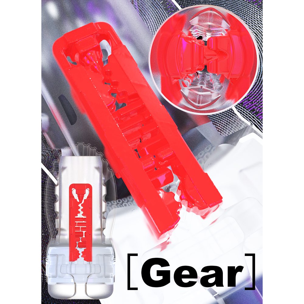 Super stimulation that wraps around the entire body.
Hard st... Crystal - Gear Masturbator - Black photo-2