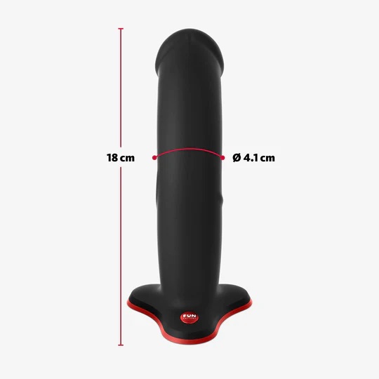 The organic, slightly curved shape of the strong sex toys pr... Fun Factory - The Boss Stub - Dove Blue photo-8