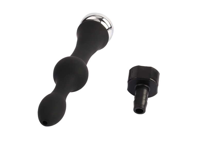 Anal Douche, Smooth, 1 Threaded Adapter, Phthalate Free.
Ma... Chisa - Teasing Enema Play Attachment - Black photo-2