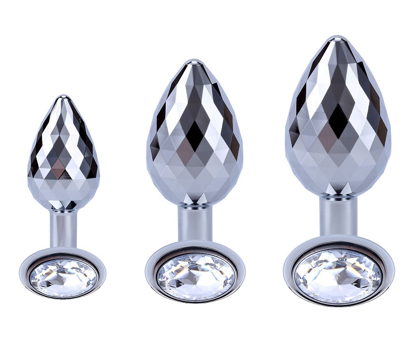The Disco Diamond Plug is a dazzling butt plug that adds a t... ToyJoy - Disco Metal Plug M - Silver photo-4