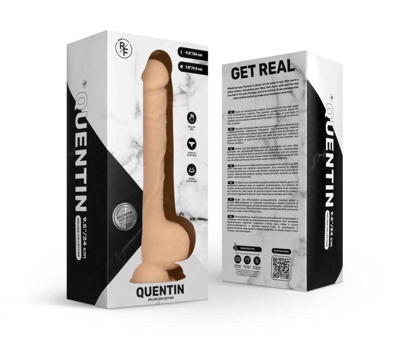 Enjoy exceptionally realistic stimulation with the Quentin d... Real Fantasy - Quentin Dildo 24cm photo-10