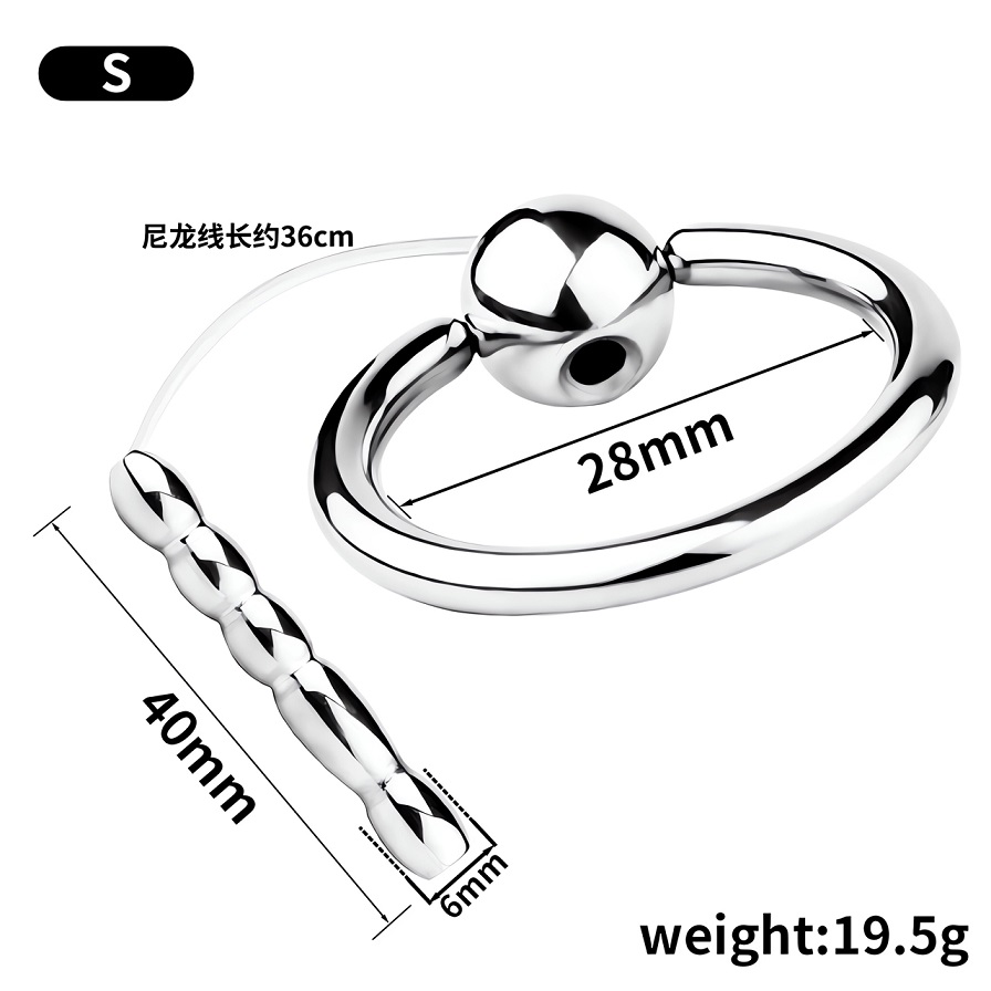 Material: 304 Stainless steel
Total length: 36cm
Net weight... FAAK - Urethral Sound w Ring S photo-8