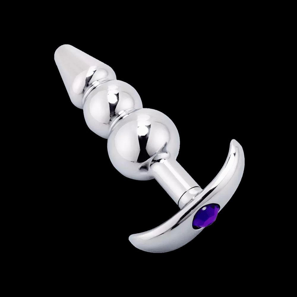 Material: Alluminium alloy
Length of Plug: 87mm
... MT - Detachable Anal Plug w 2 Balls, Ring & Anchor photo-5