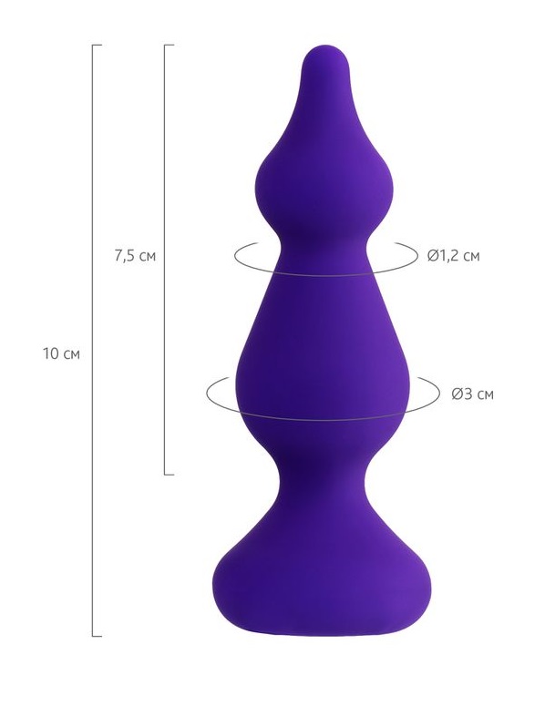 Sholt increase in diameter gradually and provides additional... ToDo - Sholt Anal Plug - Purple photo-7