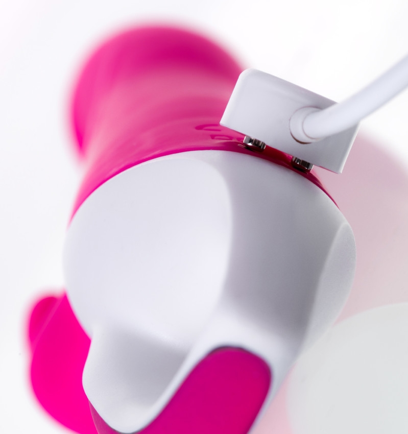 Heating rabbit vibrator with 7vibrating modes and magnetic u... JOS - Elly Heating Rebbit Vibrator - Pink photo-4