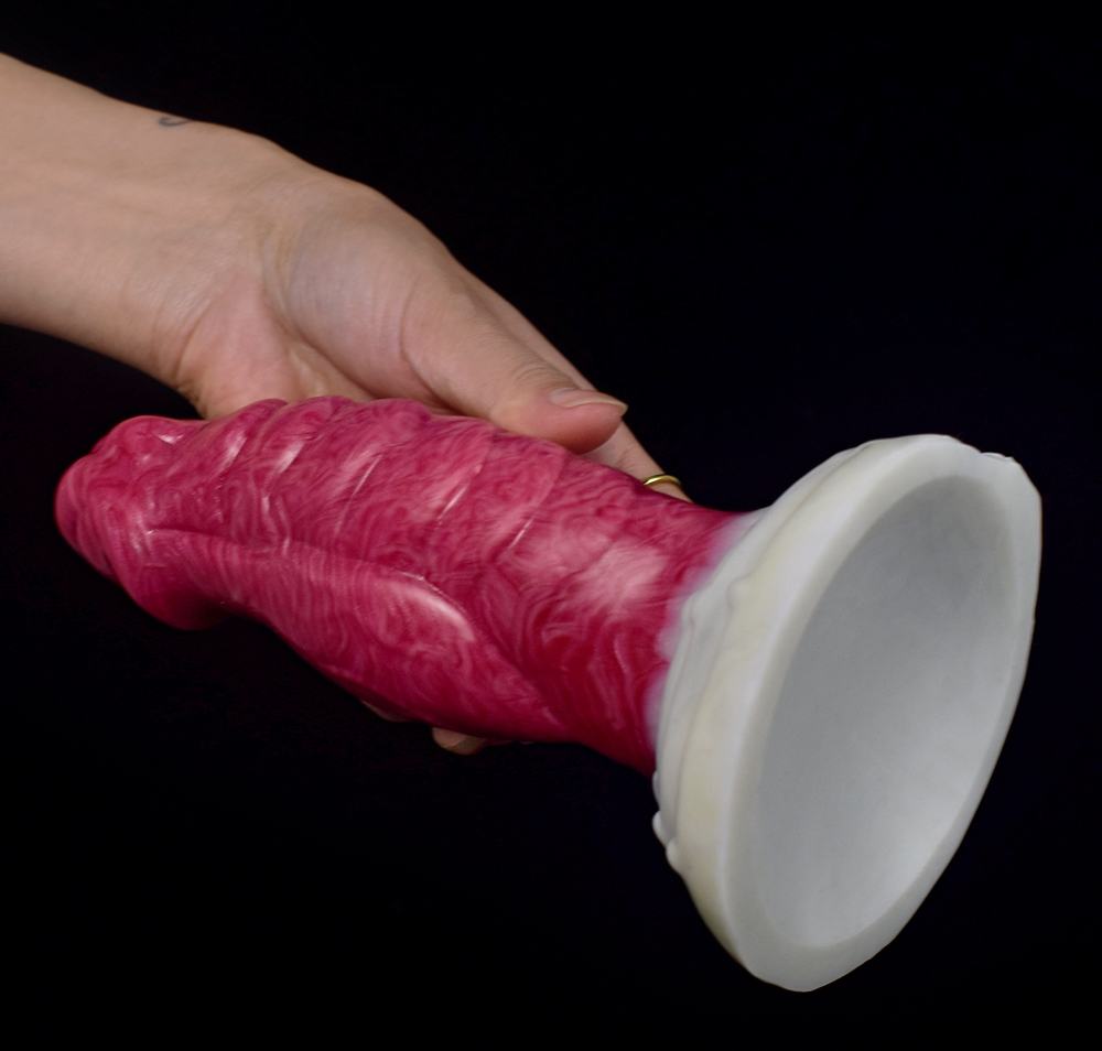 Realistic glans, extra thick dildo / butt plug. Soft and com... FAAK - Thick Glans Dildo - Hellfire photo-8