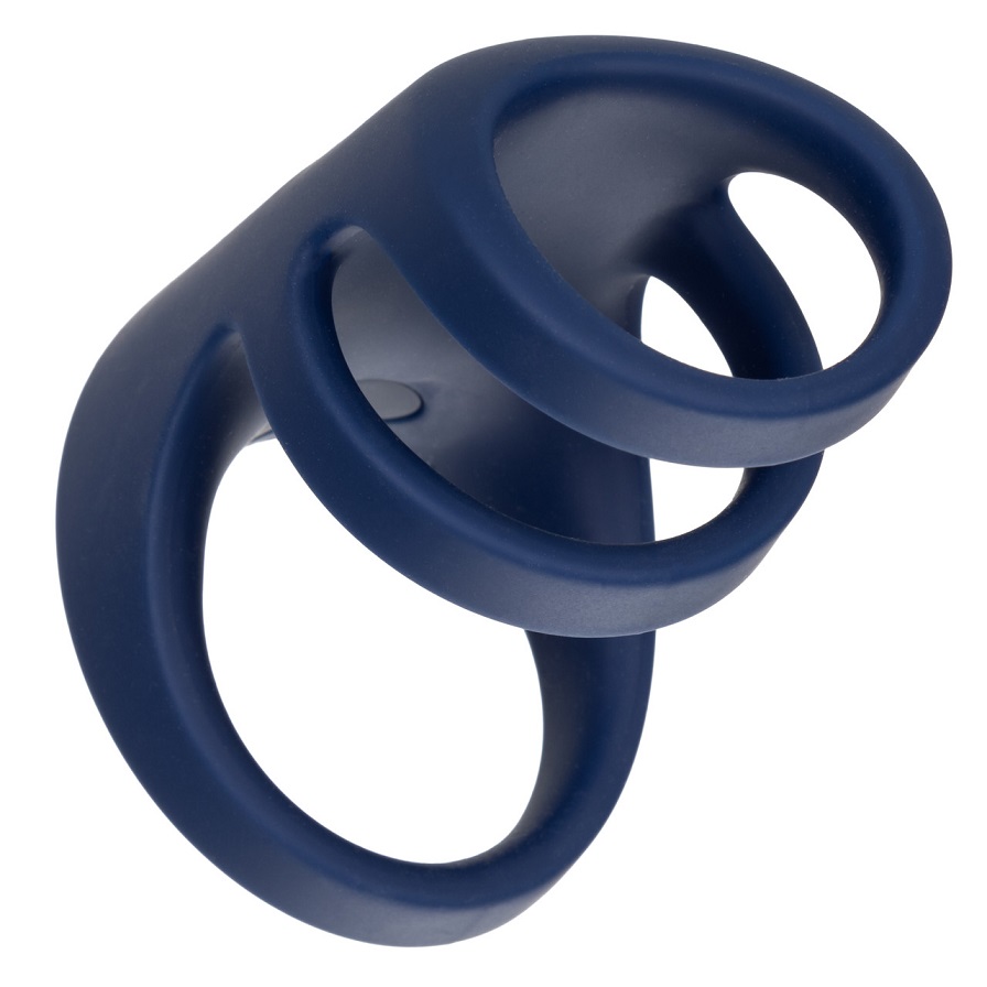 Explore new horizons of pleasure with the Viceroy Rechargeab... CEN - Viceroy Triple Vibro Ring - Blue photo-3