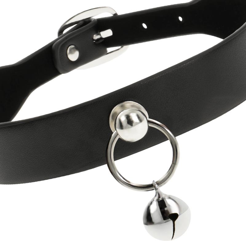 The Coquette accessories collection is exclusively made of v... Coquette - Choker Jingle Bell w Ring - Black photo-3