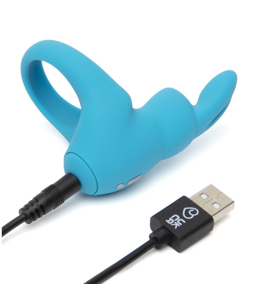 Power your way to incredible pleasure sessions with the happ... Happy Rabbit - Vibro Ring - Blue photo-3