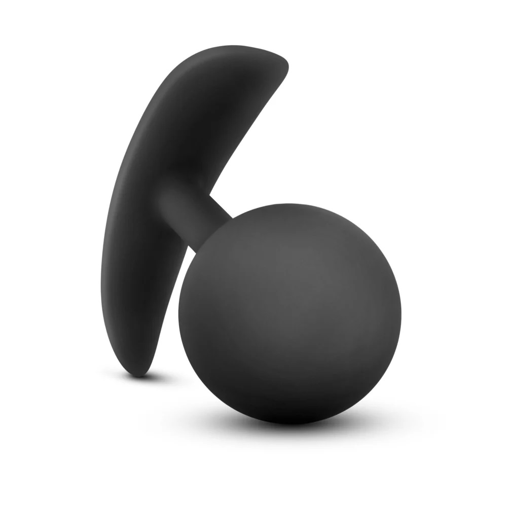 The Vibra Plug's inner weight rolls with your movement t... Anal Adventures - Platinum Vibra Plug - Black photo-4