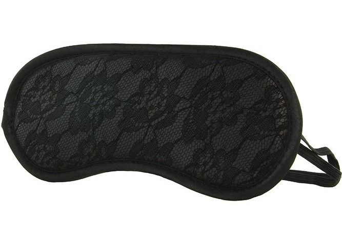 Remove the sense of sight, and all the other senses are heig... Sportsheets - Midnight Lace Blindfold - Black photo-2