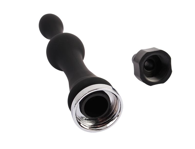 Anal Douche, Smooth, 1 Threaded Adapter, Phthalate Free.
Ma... Chisa - Teasing Enema Play Attachment - Black photo-3