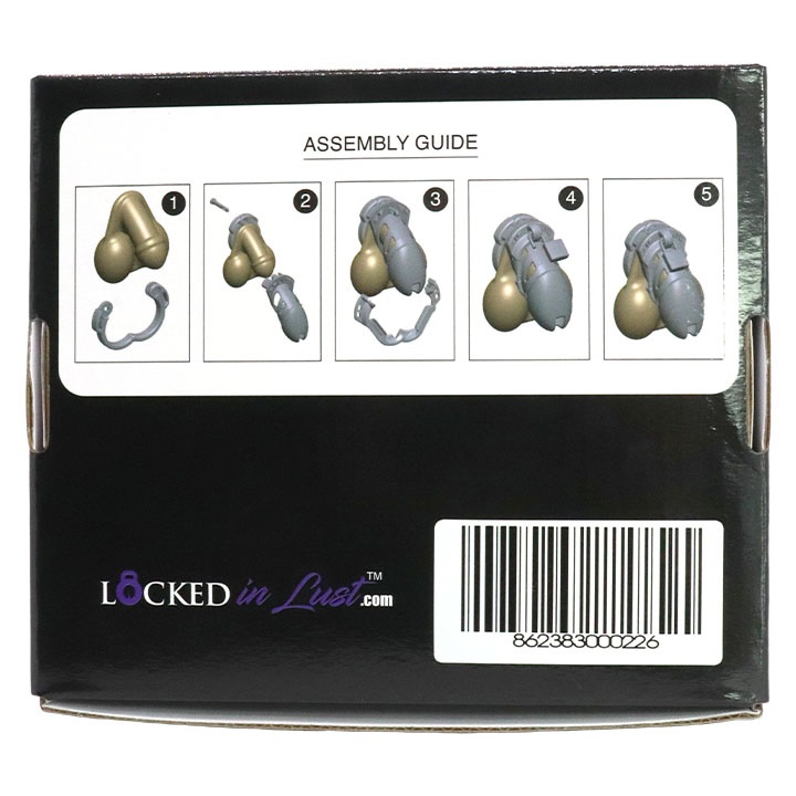 The Vice Mini Version 2 (or V2) has a slight modification fr... Locked in Lust - Vice Mini V2 Chasity Cage - Clear photo-9