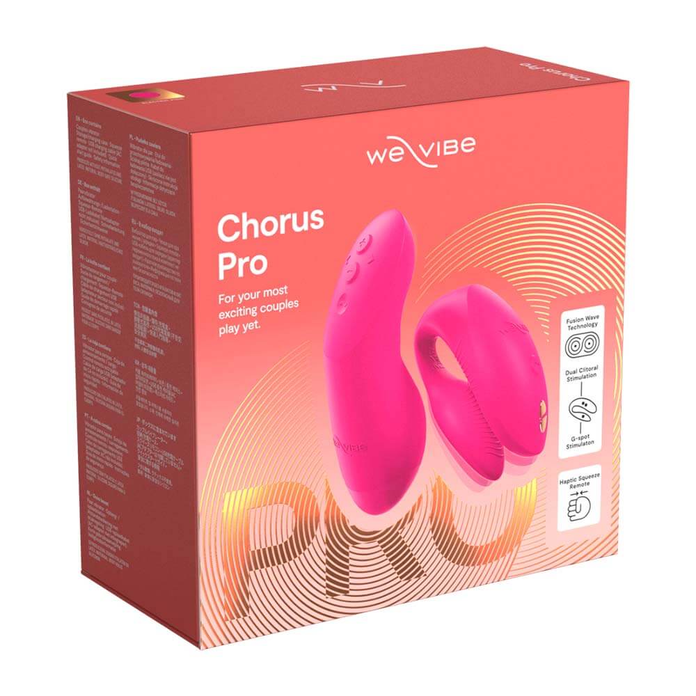 We-Vibe Chorus Pro 专为情侣设计,贴合于双方之间,提供集中阴蒂刺激,同时能够随动作同触感而灵敏... We-Vibe - Chorus Pro Clitoral & G-Spot Couples Vibrator - Electric Pink 照片-18