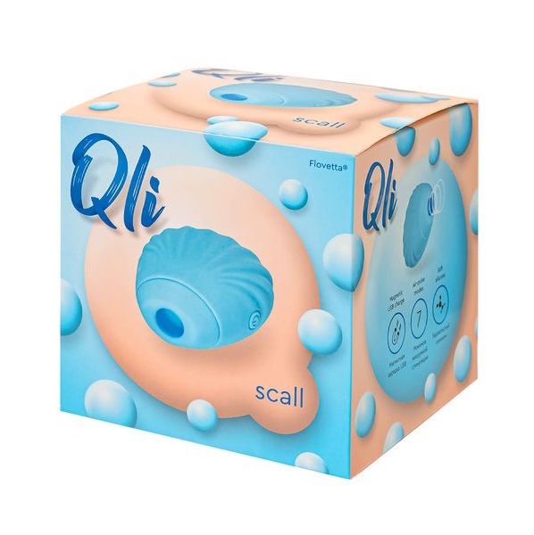Vacuum-wave clitoral stimulator with beautiful scall shape.
... Flovetta - Qli Scall Stimulator - Blue photo-8