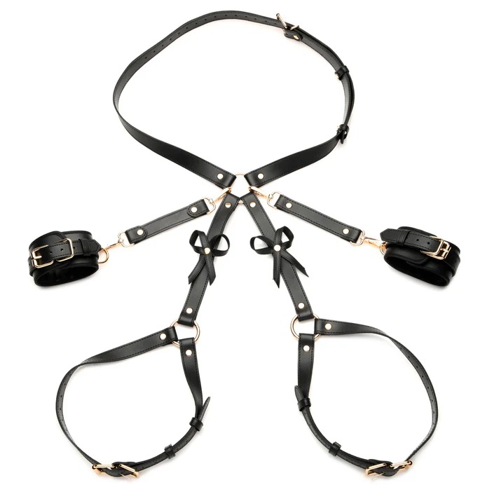 The use of your body is a gift; treat it like one with this ... Strict - Bows Bondage Harness - Black - M/L photo-7