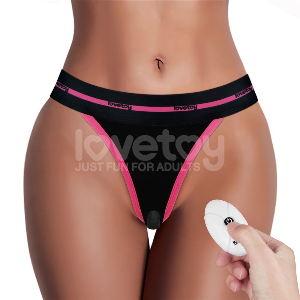 This alluring sexy undies is designed to boost your pleasure... Lovetoy - Slut Vibrating Panties L - Black photo-2