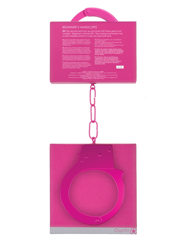 Play around and lock up your lover with these great and naug... Ouch - Beginner Handcuffs - Pink photo-8