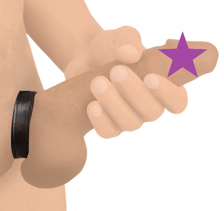 This cock ring is simple and easy to use. Perfect for beginn... Strict - Leather Velcro Cock Ring - Black photo-2