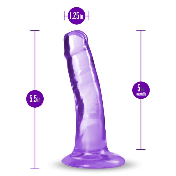 Blush B Yours Plus Hard n’ Happy is a realistic dildo with a... B Yours Plus - Hard & Happy Dildo 14cm - Purple photo-5
