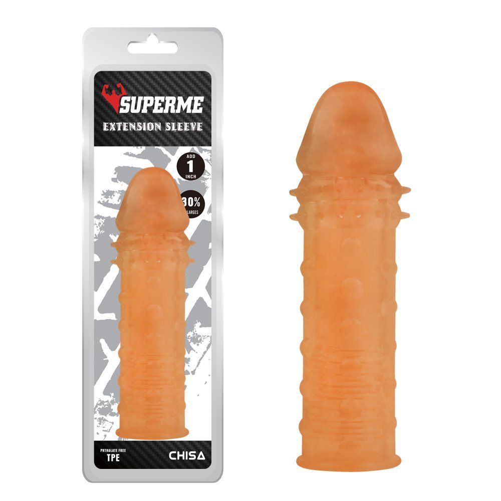Soft and stretchy, Phthalate and latex free, Textured for i... Chisa - Extra Texture Sleeve - Flesh photo-3