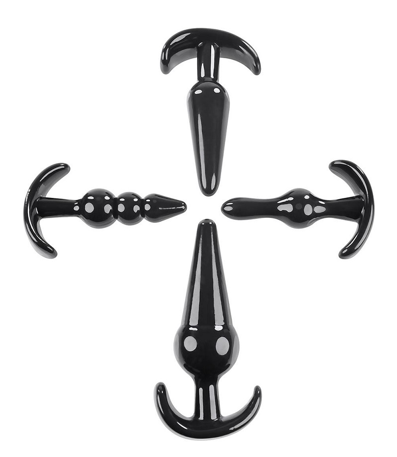 Explore anal pleasure with this versatile kit that features ... Selora - Intro To Plug Set - Black photo-3