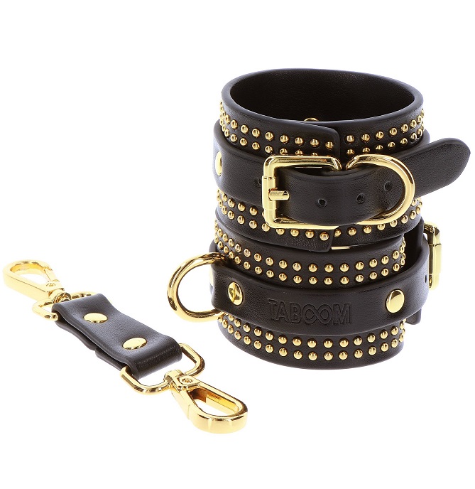 Discover the epitome of elegance and sensuality with these T... Taboom - Vogue Ankle Cuffs - Black photo-3
