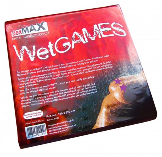 Protect your bedding during your wildest adventures with the... Joy Division - Wetgames Sex Sheet 180x220 - Red photo-2