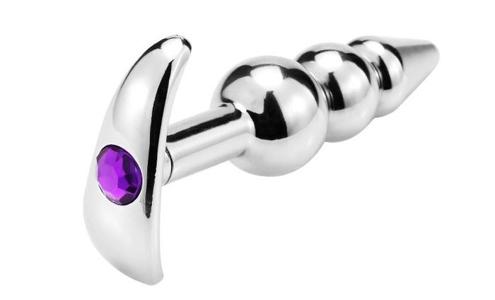Material: Alluminium alloy
Length of Plug: 87mm
... MT - Detachable Anal Plug w 2 Balls, Ring & Anchor photo-4