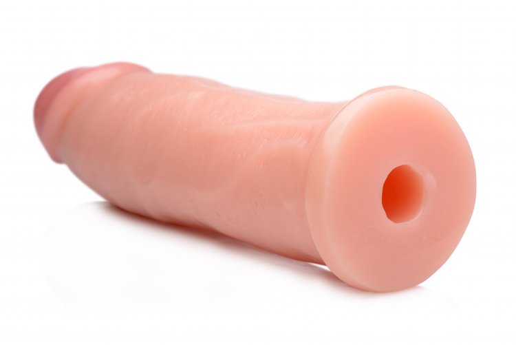 Compatible with your vacuum-grip strap-on harness, fucking m... LoveBotz - 7" Cock Lock Dildo - Flesh photo-4