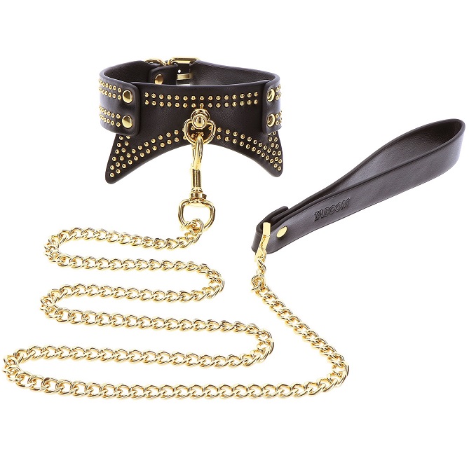 The TABOOM Collar and Leash is designed for those who wish t... Taboom - Vogue Collar w Leash - Black photo-4