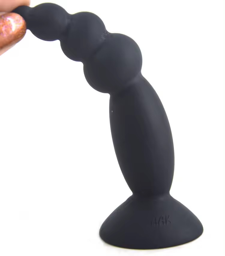 Silicone mini anal beads anal plug, environmental healthy, e... FAAK - Silicone Mini Anal Beads - Black photo-4