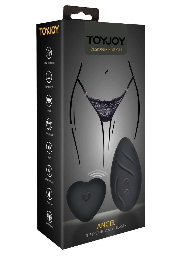 Spice up your foreplay with the Angel Panty by TOYJOY. This ... ToyJoy - Angel Panty Vibe - Black photo-6