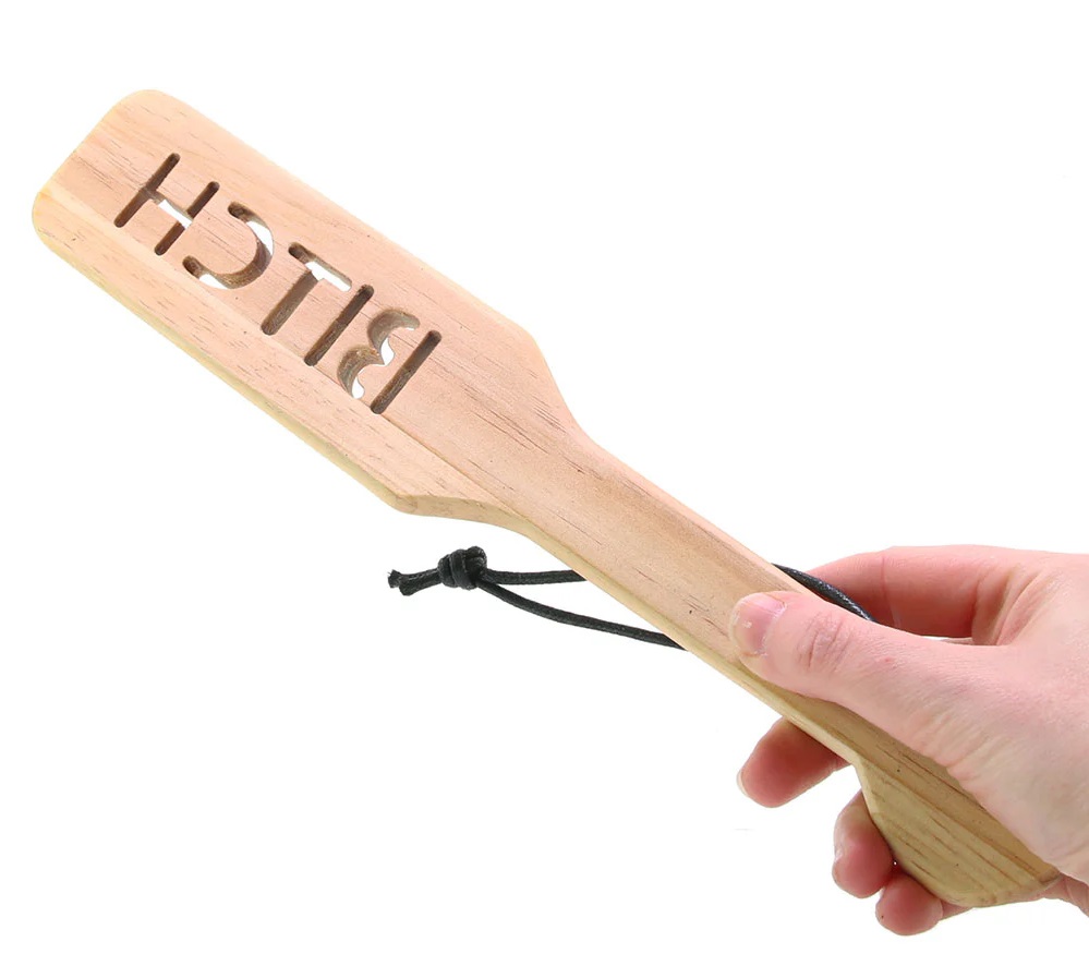 If you're looking for a super-sturdy wood surface, lots ... Spartacus - Bitch Wood Paddle 31cm photo-2
