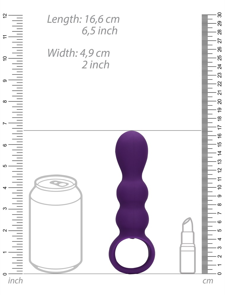 This Teardrop Shaped Anal Vibrator is designed to provide pl... Loveline - Teardrop Anal Vibrator - Purple photo-9