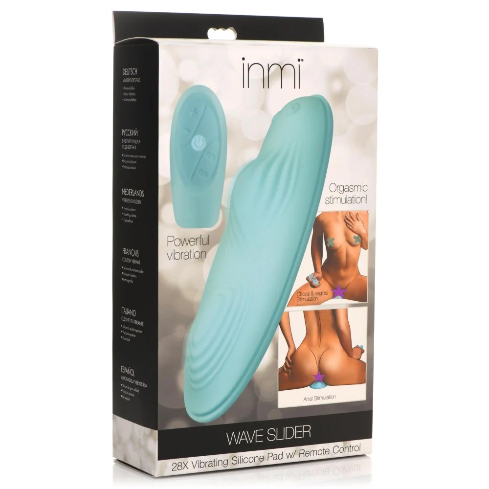 Finally a toy that is truly hands-free! This vibrating silic... Inmi - Wave Slider w Remote Control photo-6