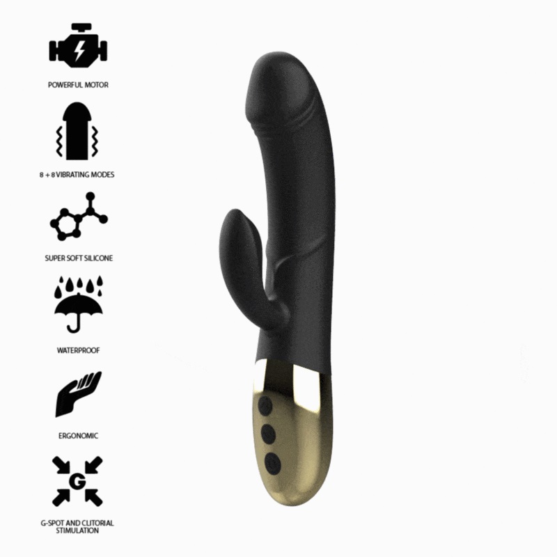 Fancy hot orgasms and creative beats? Then you are well advi... Ibiza - Heating Rabbit Vibrator - Black photo-6