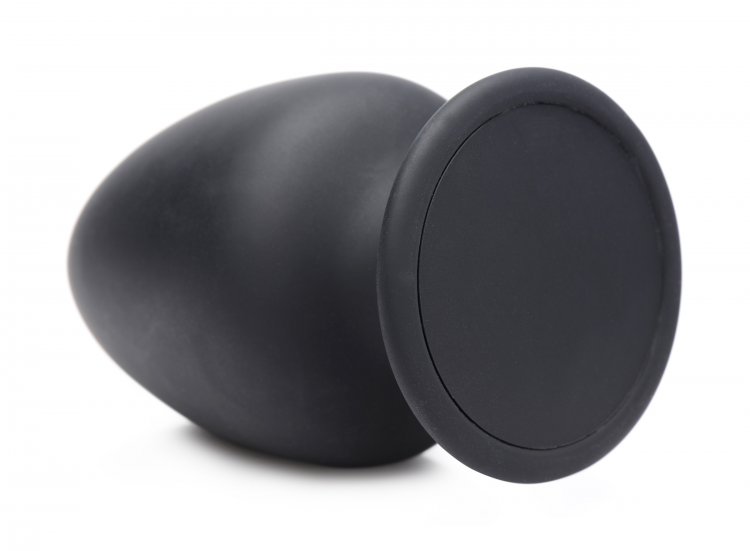 Available in 3 sizes, this squeezable, bendable butt plug ma... Squeeze-It - Anal Plug M-size - Black photo-4