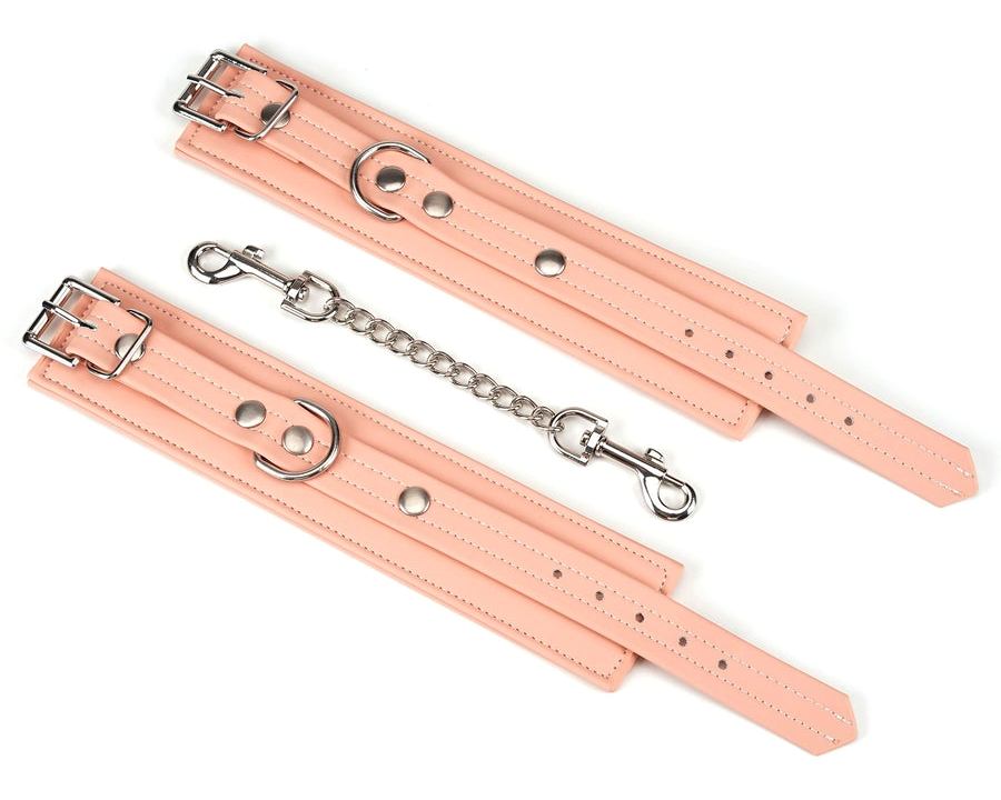 Weather resistance (hydrolysis resistance, UV resistance, sa... Liebe Seele - Organosilicon Hand Cuffs - Pink photo-2