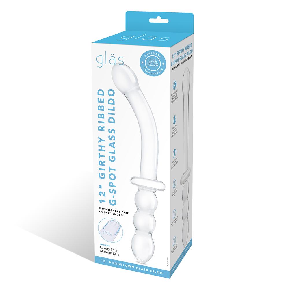 Step into a new realm of pleasure with the Glas 12" Gir... Glas - 12" Girthy Ribbed G-Spot Dildo photo-8