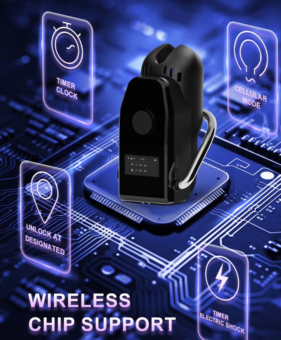 Introducing the Smart CAG·INK Pro Cellmate 3 Chastity Cage: ... QIUI - 3.0 App-Control Chastity Device S - Black photo-4