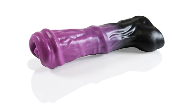 Bursting through the gates of hell, from the wicked kingdoms... HellHound - Trojan Dildo - Black Purple - S photo-5