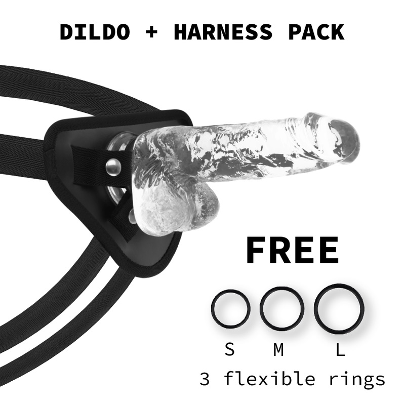 X Ray Clear is a true pleasure experience with a specially d... X Ray - Strap-On Harness w 18.5cm Realistic Dildo photo-7
