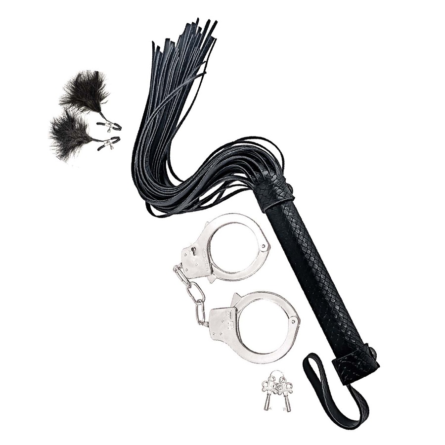 Introducing the Nasstoys Bondage Kit - the perfect blend of ... Nasstoys - Bondage Kit 3 pcs - Black photo-2