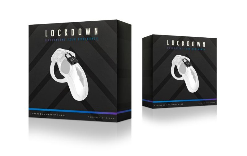 Are you ready for an exciting bondage experience? This Lockd... Lockdown - Chastity Cage M - Clear photo-5