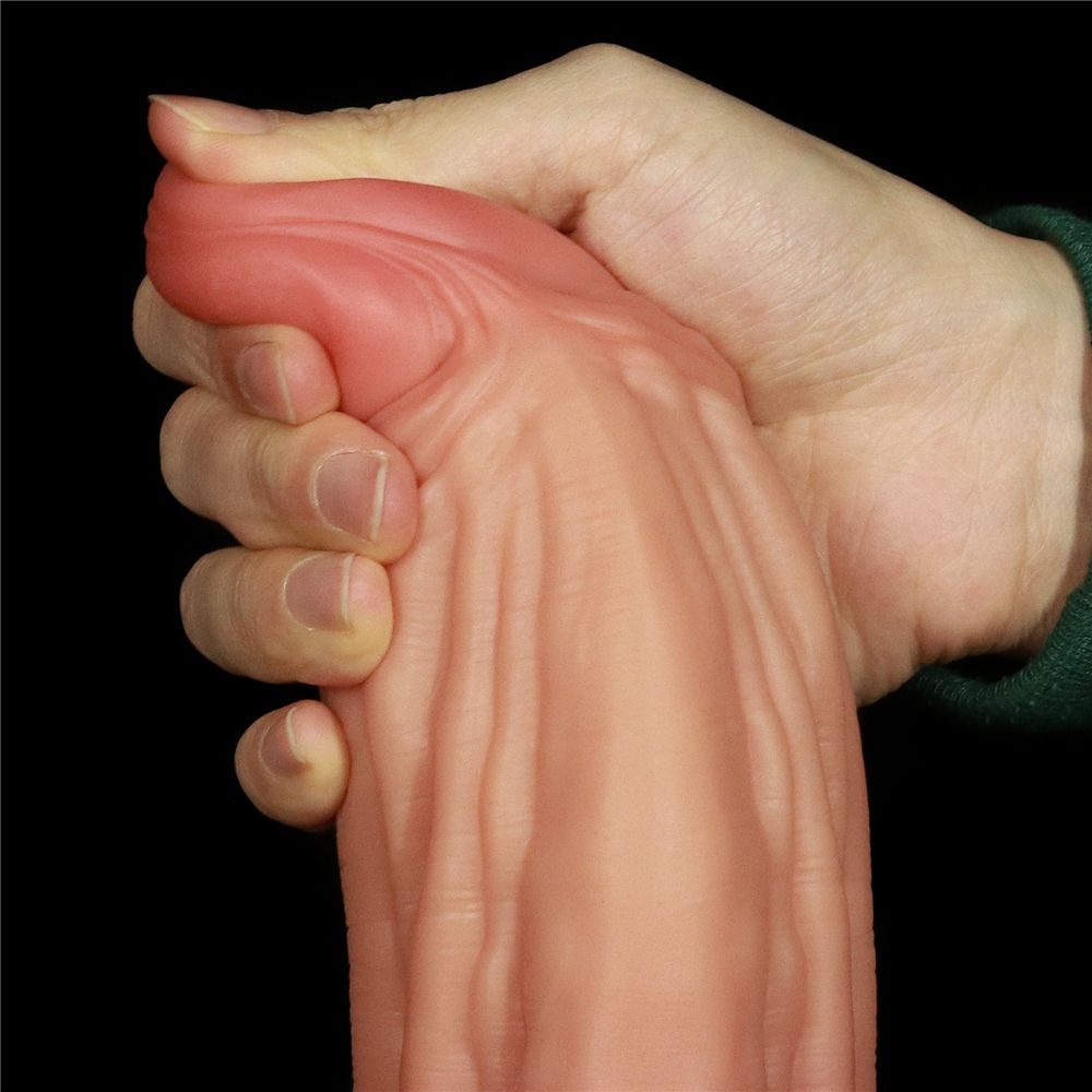 Built to deliver the most lifelike satisfaction, Love Toy Ki... Lovetoy - 10" Dual Layered King Sized Cock photo-8