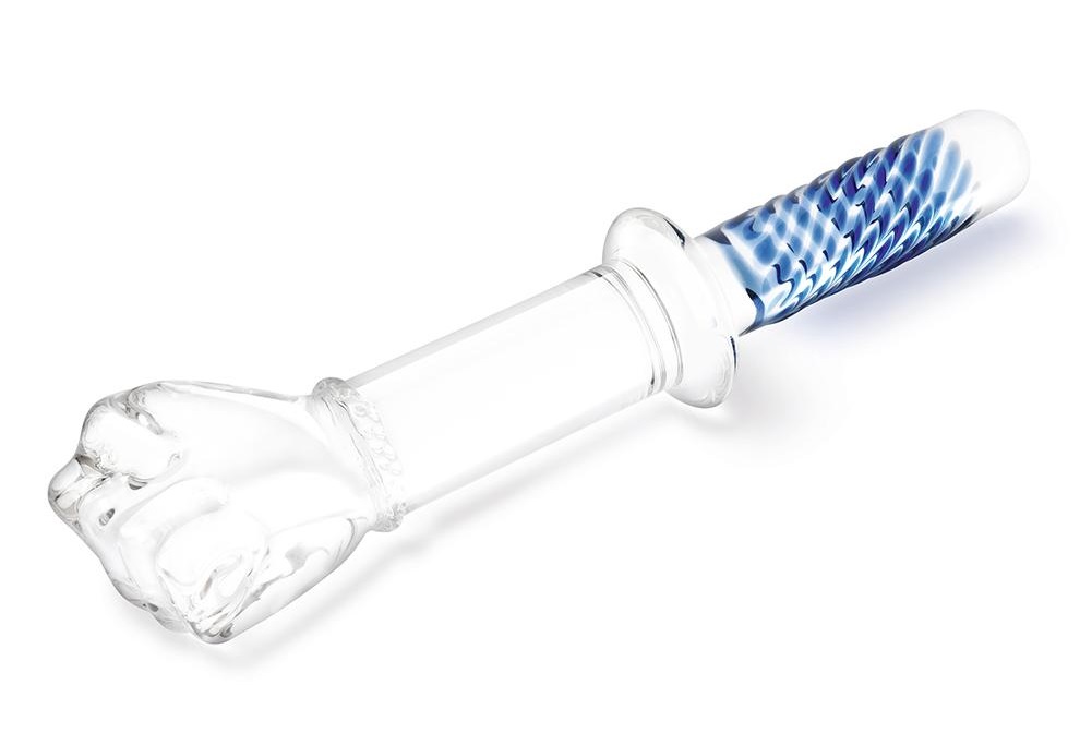 Indulge in the deeply satisfying sensation offered by Glas 1... Glas - 11" Fist Double Ended Dildo w Handle Grip photo-5